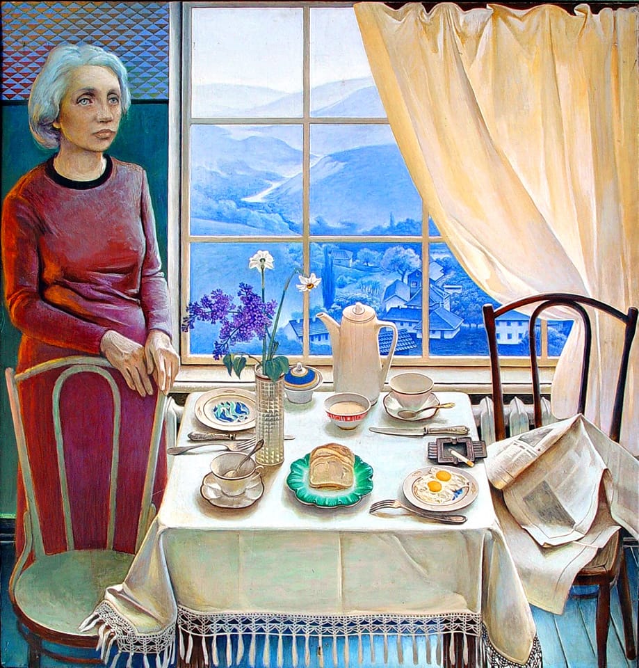 Valentina Rusu-Ciobanu (Kishinev, Moldova, 1920-2021). Breakfast.